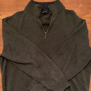 Nautica 1/4 Zip Sweater Charcoal XL
